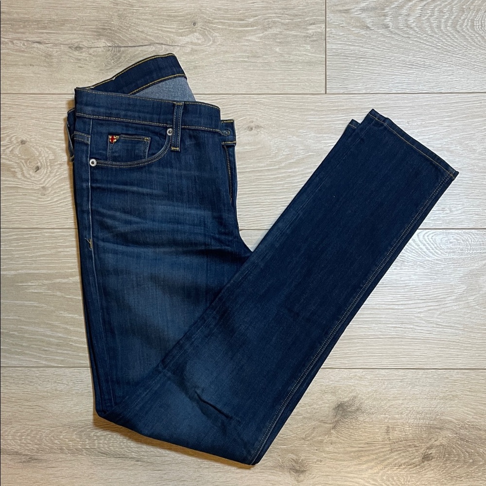 Hudson Women’s Colette Mid Rise Skinny Stretch Jeans Dark Blue Denim  Size: 28
